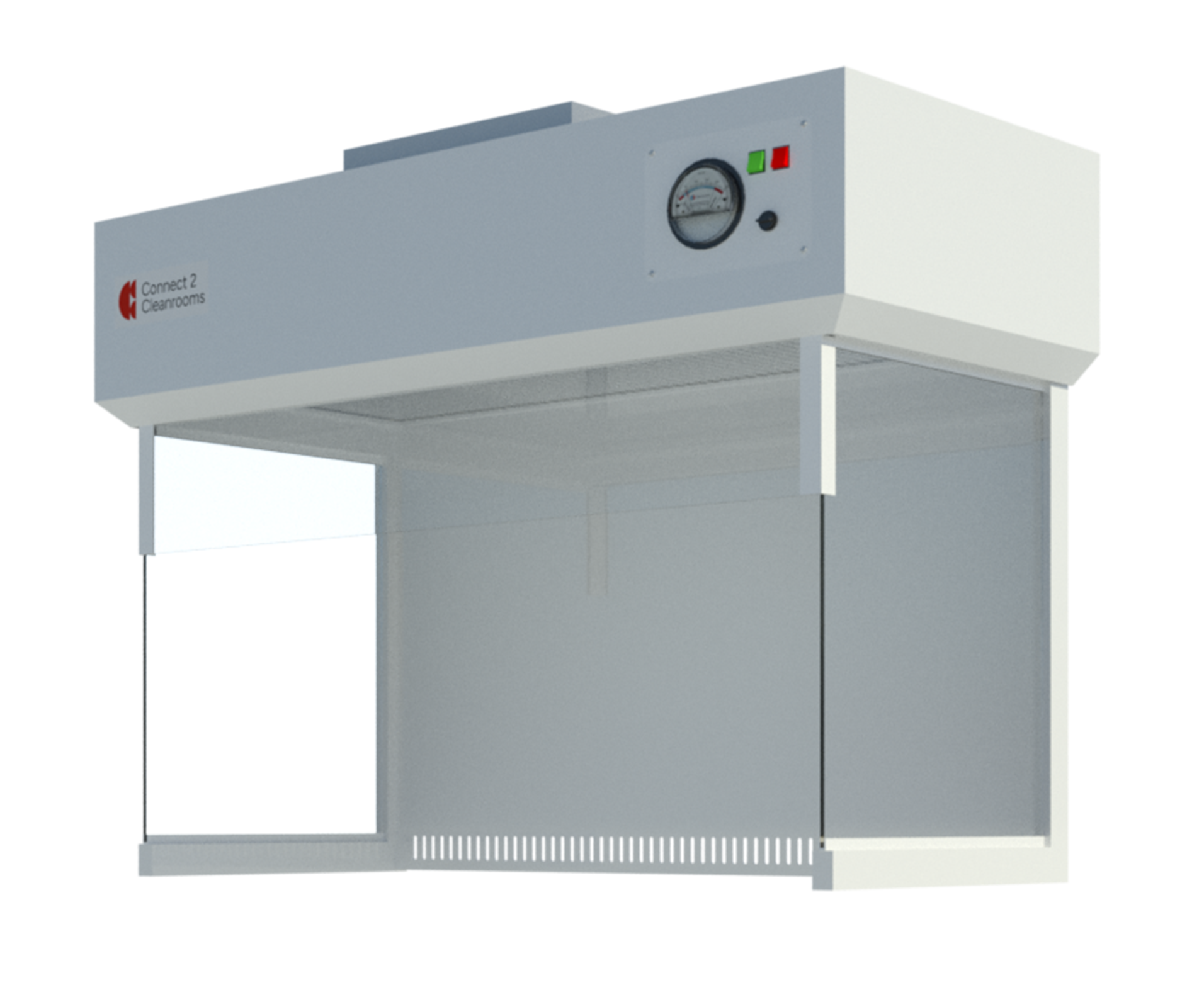 Render of a laminar flow cabinet