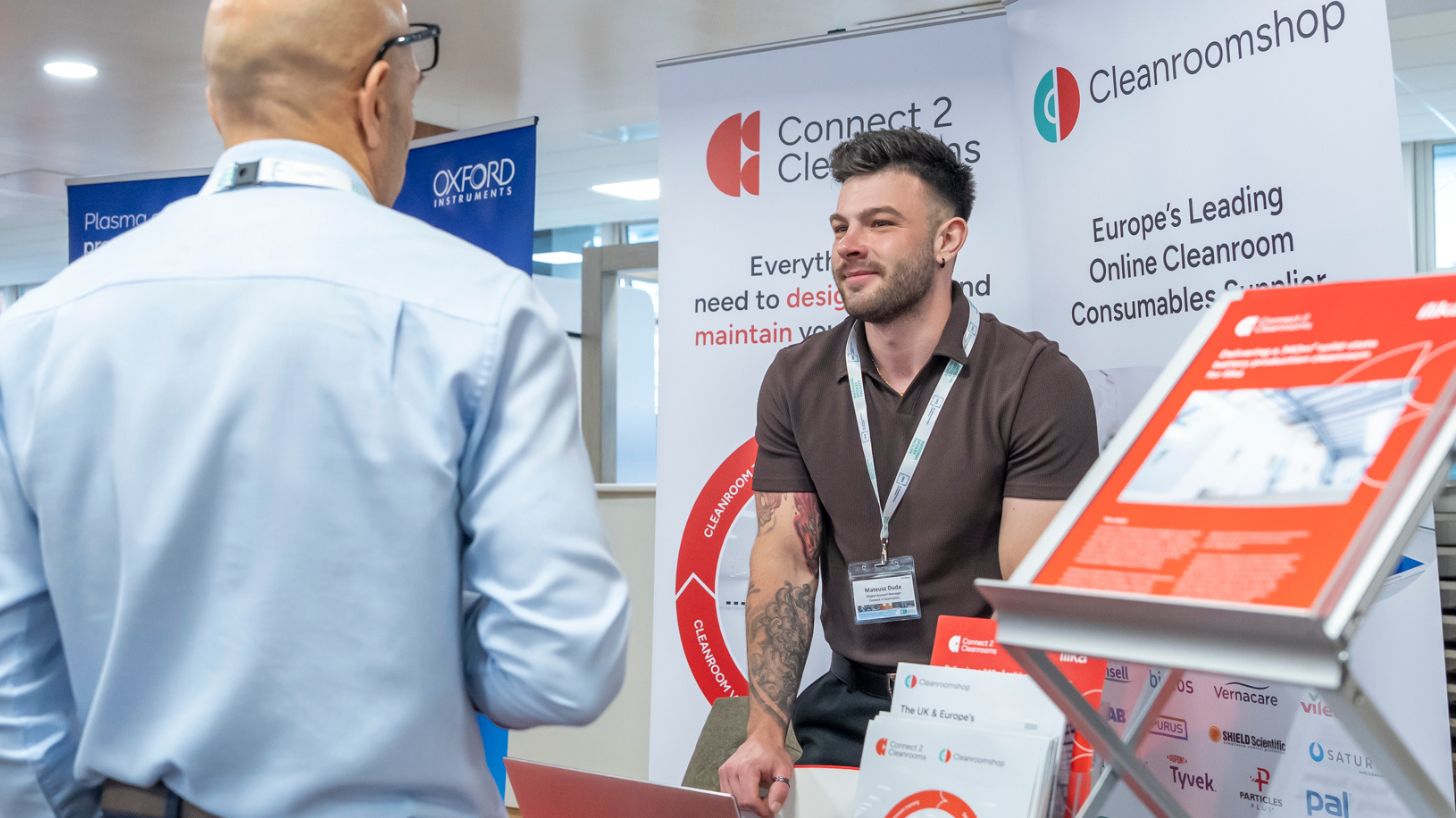 Connect 2 Cleanrooms event and exhibition stand