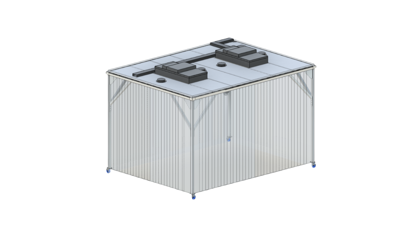 Predesigned softwall cleanroom render